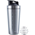 Shaker Bottle Fitness 25oz Shaker Bottle Stainless Steel Insulation Mix Protein Sport Gym Bottle With Lid